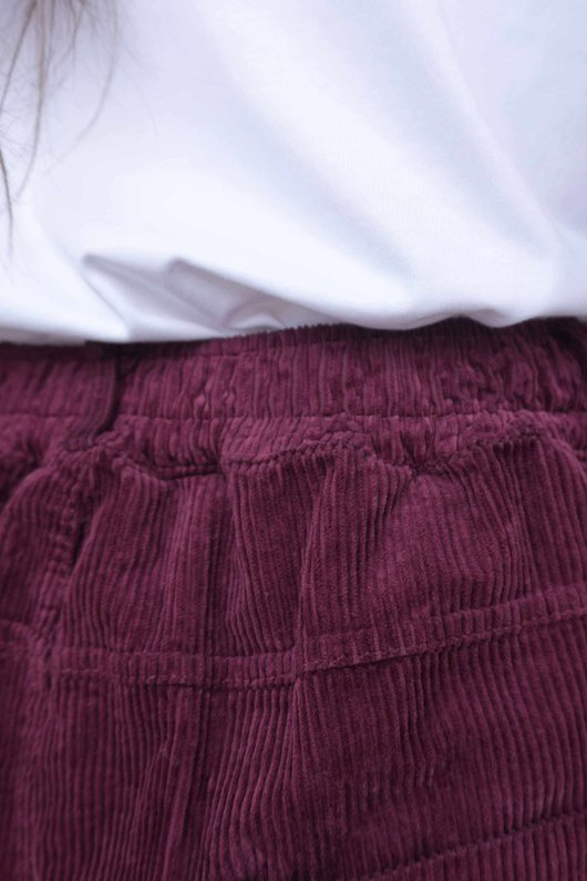 Gilbert Cord Barrel Pant Burgundy /16=